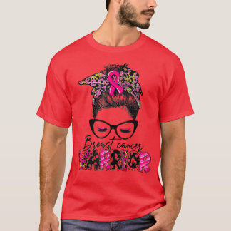 Camiseta En Octubre Usamos Bre De Leopardo Rosa Y Desordena
