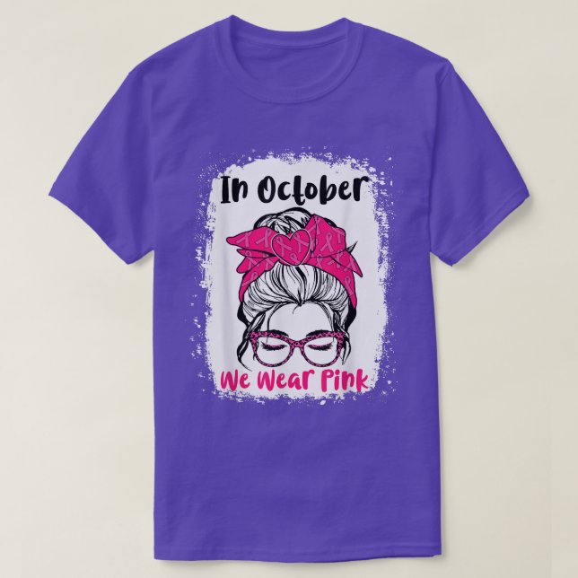 Camiseta En Octubre Usamos Bre Vida De Un Enseñador Desorde (Diseño del anverso)