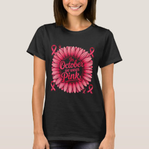 Camiseta En Octubre Usamos Ca De Pinta Rosa De Cinta De Ceb