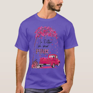 Camiseta En Octubre Usamos Camión Rosa Flamingo Brea