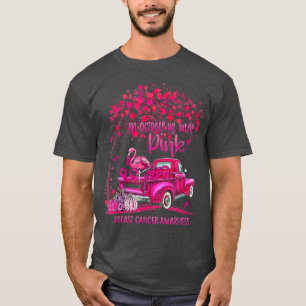 Camiseta En Octubre Usamos Camión Rosa Flamingo Brea