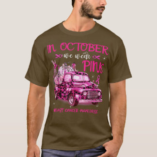 Camiseta En Octubre, Usamos Camión Rosado Hummingbrid Bre