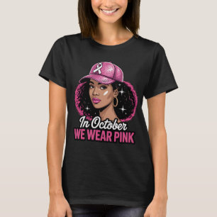 Camiseta En Octubre Usamos Camisas Rosa Negras Pechuga C