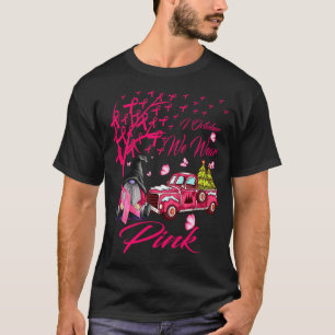Camiseta En Octubre Usamos Cáncer De Mama Camión Rosado