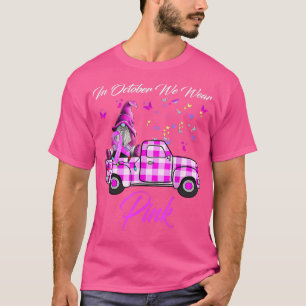 Camiseta En Octubre Usamos Cáncer De Mama Camión Rosado