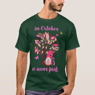 Camiseta En Octubre Usamos Cáncer De Mama De Árbol De Gnome