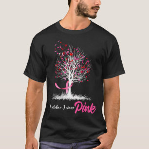 Camiseta En Octubre Usamos Cáncer De Mama De Árbol Rosa