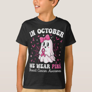 Camiseta En Octubre Usamos Cáncer De Mama De Boo Rosa