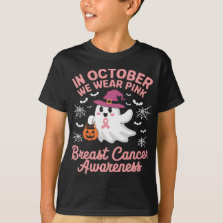 Camiseta En Octubre Usamos Cáncer De Mama De Bruja Rosa