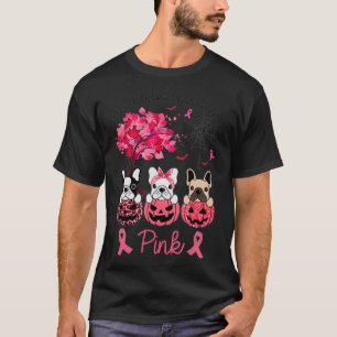 Camiseta En Octubre Usamos Cáncer De Mama De Bulldog Francé
