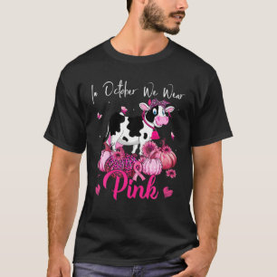 Camiseta En Octubre Usamos Cáncer De Mama De Calabaza Rosa