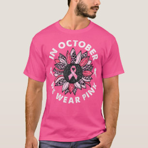 Camiseta En Octubre Usamos Cáncer De Mama De Cinta Rosa