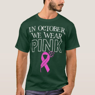 Camiseta En Octubre Usamos Cáncer De Mama De Cinta Rosa