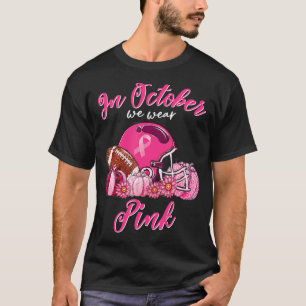 Camiseta En Octubre Usamos Cáncer De Mama De Fútbol Rosa