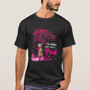 Camiseta En Octubre Usamos Cáncer De Mama De Gato De Calab