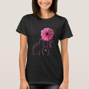 Camiseta En Octubre Usamos Cáncer De Mama De Gato Rosa