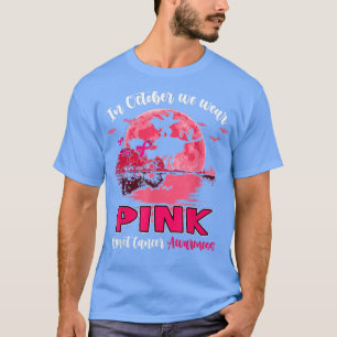 Camiseta En Octubre Usamos Cáncer De Mama De Guitarra Rosa