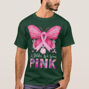 Camiseta En Octubre Usamos Cáncer De Mama De Mariposa Rosa
