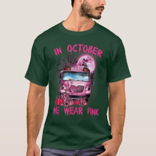 Camiseta En Octubre Usamos Cáncer De Mama En Autobús Escola