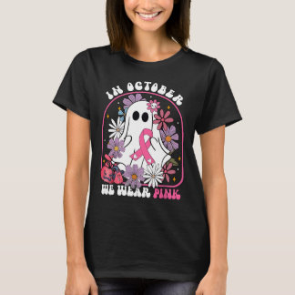Camiseta En Octubre Usamos Cáncer De Mama Floral De Fantasm