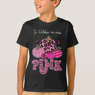 Camiseta En Octubre Usamos Cáncer De Mama Rosado