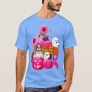Camiseta En Octubre Usamos Cavalier Rosado El Rey Charles S