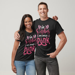 Camiseta En Octubre Usamos Cinta Rosa