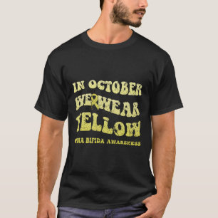 Camiseta En Octubre Usamos Conciencia De La Spina Bifida Am
