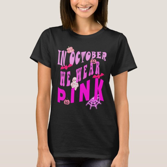 Camiseta En Octubre Usamos Conciencia Rosa Del Cáncer De Ma (Anverso)