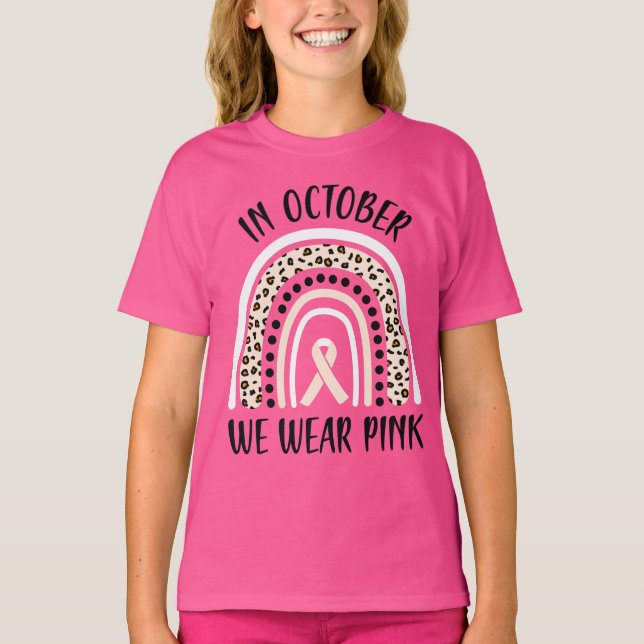 Camiseta En Octubre Usamos Conciencia Sobre El Cáncer De Ma (Anverso)