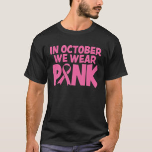 Camiseta En Octubre Usamos Conciencia Sobre El Cáncer De Ma