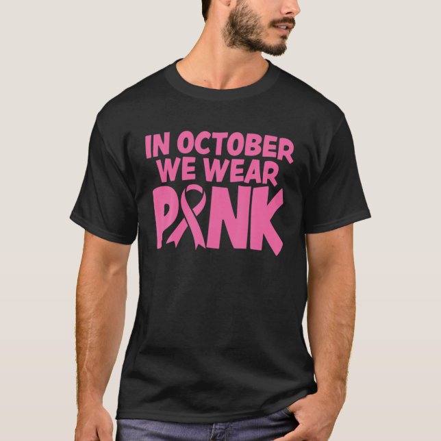 Camiseta En Octubre Usamos Conciencia Sobre El Cáncer De Ma (Anverso)