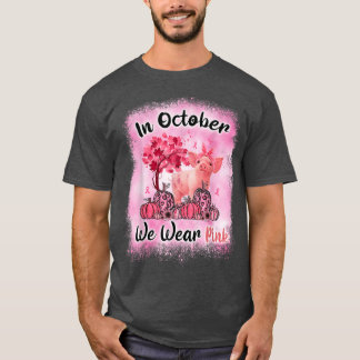 Camiseta En Octubre Usamos Conciencia Sobre El Cáncer De Ma