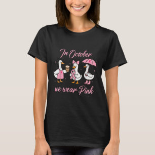 Camiseta En Octubre Usamos Conciencia Sobre El Cáncer De Ma