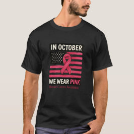 Camiseta En Octubre Usamos Conciencia Sobre El Cáncer De Ma