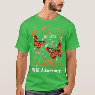 Camiseta En Octubre Usamos Conciencia Sobre El TDAH Como Ma