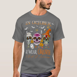 Camiseta En Octubre Usamos Conciencia Sobre El TDAH Naranja