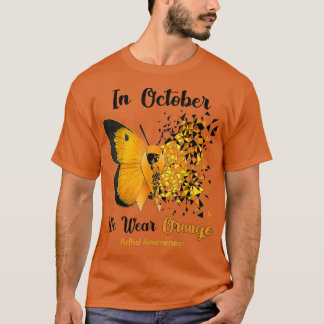 Camiseta En Octubre Usamos Conciencia Sobre El TDAH Naranja