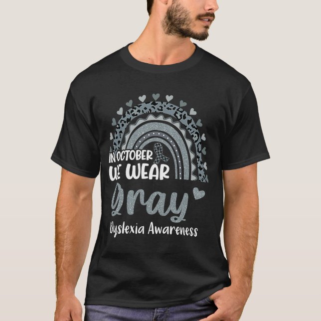 Camiseta En Octubre Usamos Conciencia Sobre La Dislexia Del (Anverso)