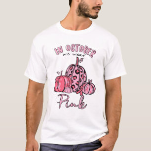 Camiseta En octubre usamos disfraz de Halloween de calabaza