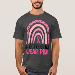 Camiseta En Octubre Usamos El Cáncer De Mama Rosa Rosa