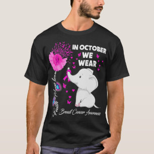 Camiseta En Octubre Usamos El "El Cáncer De Mama Rosa"
