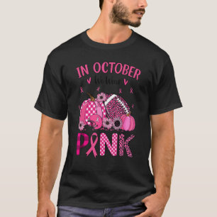 Camiseta En Octubre Usamos El Entrenador Rosa De Fútbol Mo