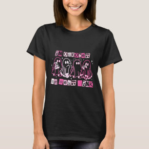 Camiseta En Octubre, Usamos El Espíritu Fantasma Rosa Boo H