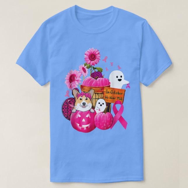 Camiseta En Octubre Usamos El Pescado Del Cáncer De Mama De (Diseño del anverso)