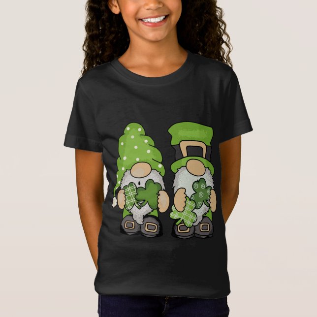 Camiseta En Octubre Usamos El Rosa - Gnome Cáncer De Mama A (Anverso)