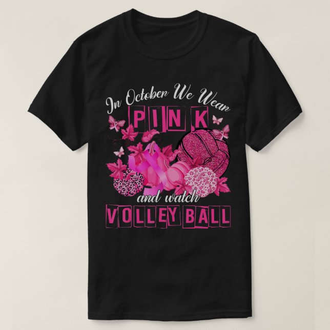 Camiseta En Octubre Usamos El Rosa Y Vemos Las Zonas De Vol (Diseño del anverso)