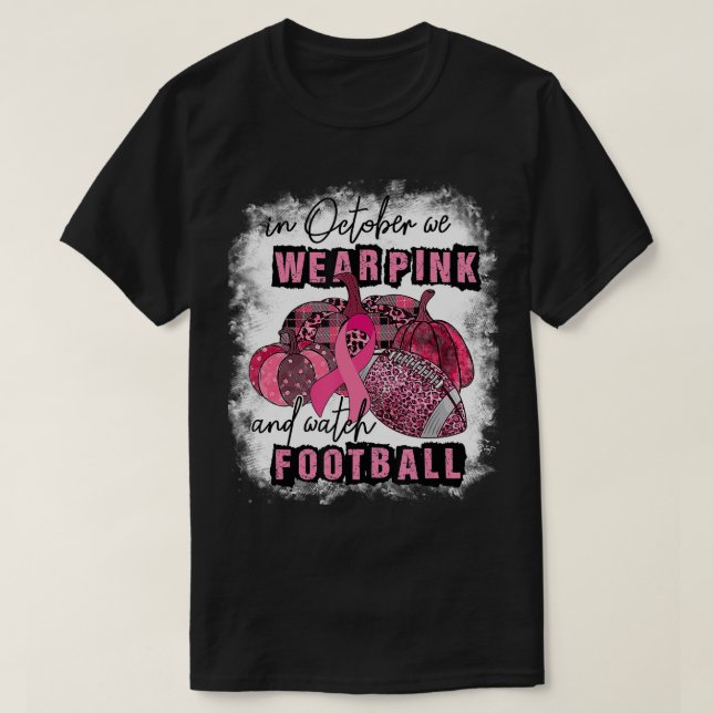 Camiseta En Octubre Usamos El Rosado Y Vemos Los Ropas De F (Diseño del anverso)