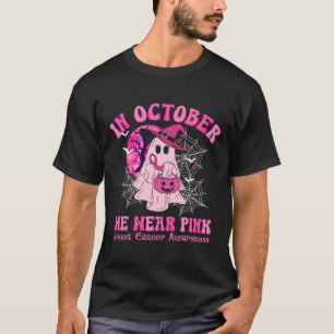 Camiseta En Octubre Usamos Fantasma De Mujeres Con Cáncer D