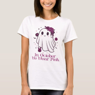 Camiseta En Octubre Usamos Fantasma Rosa